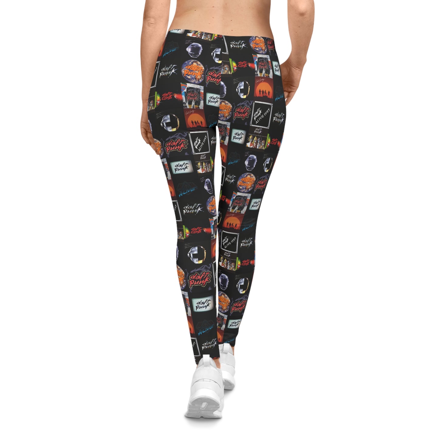 Daft Punk Album Cover Art Collage Women's Casual Leggings