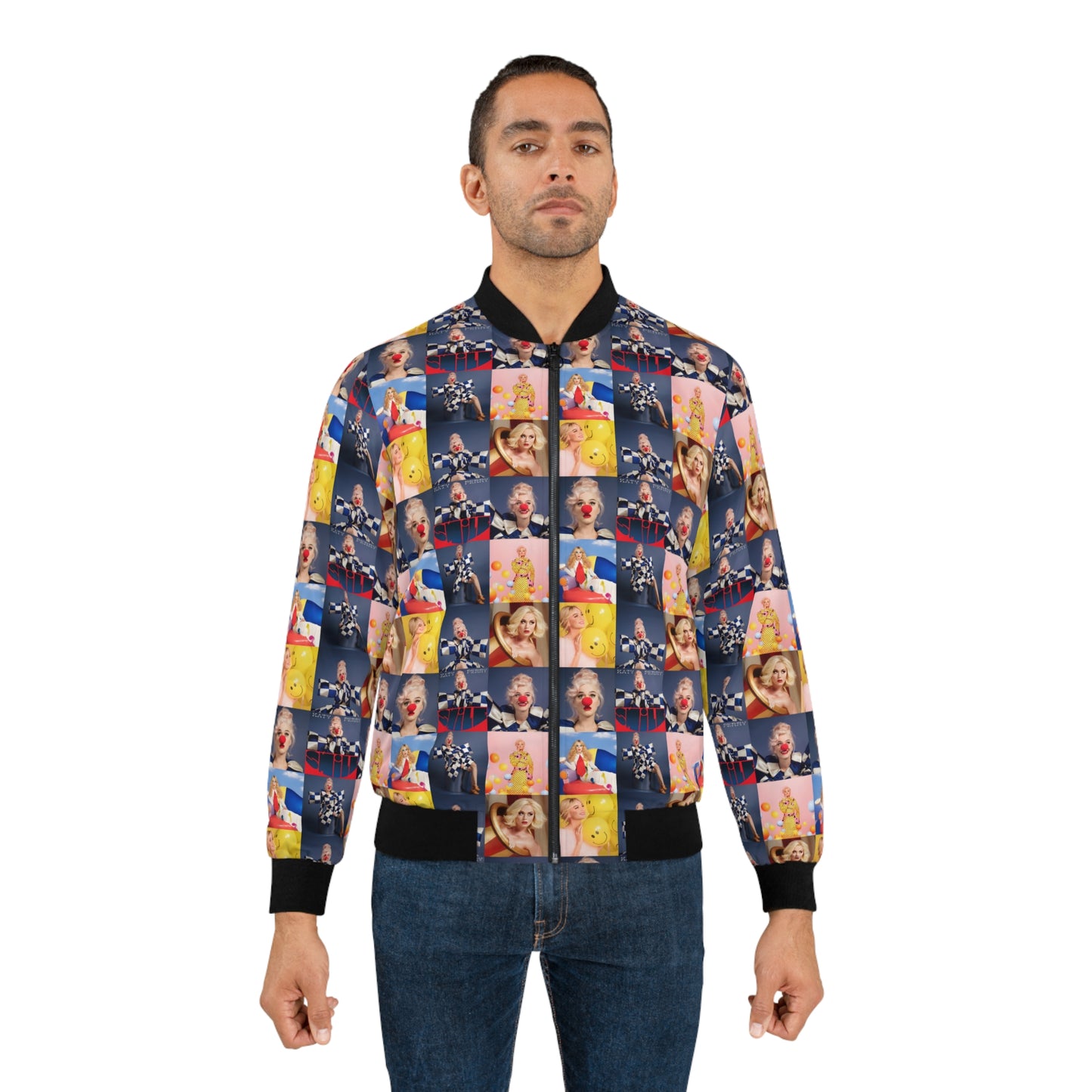 Katy Perry Smile Mosaic Men's Bomber Jacket