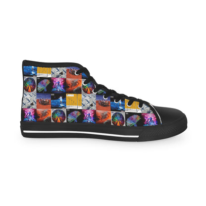 Muse Album Cover Collage Men's High Top Sneakers