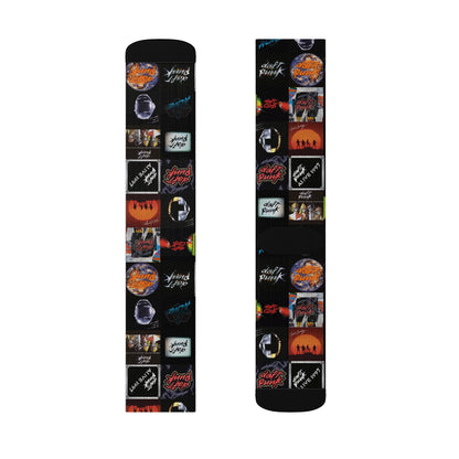 Daft Punk Album Cover Art Collage Tube Socks