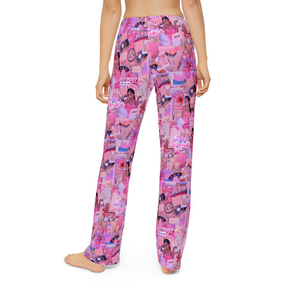 Ariana Grande Purple Vibes Collage Kids Pajama Pants