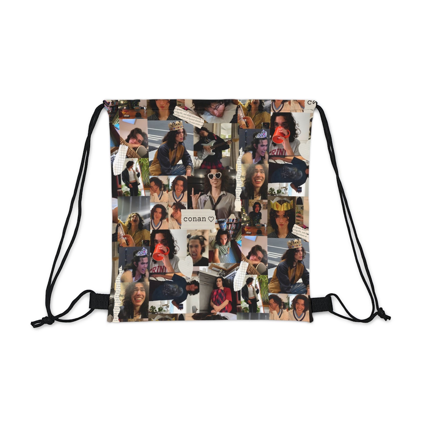 Conan Grey Being Cute Photo Collage Outdoor Drawstring Bag