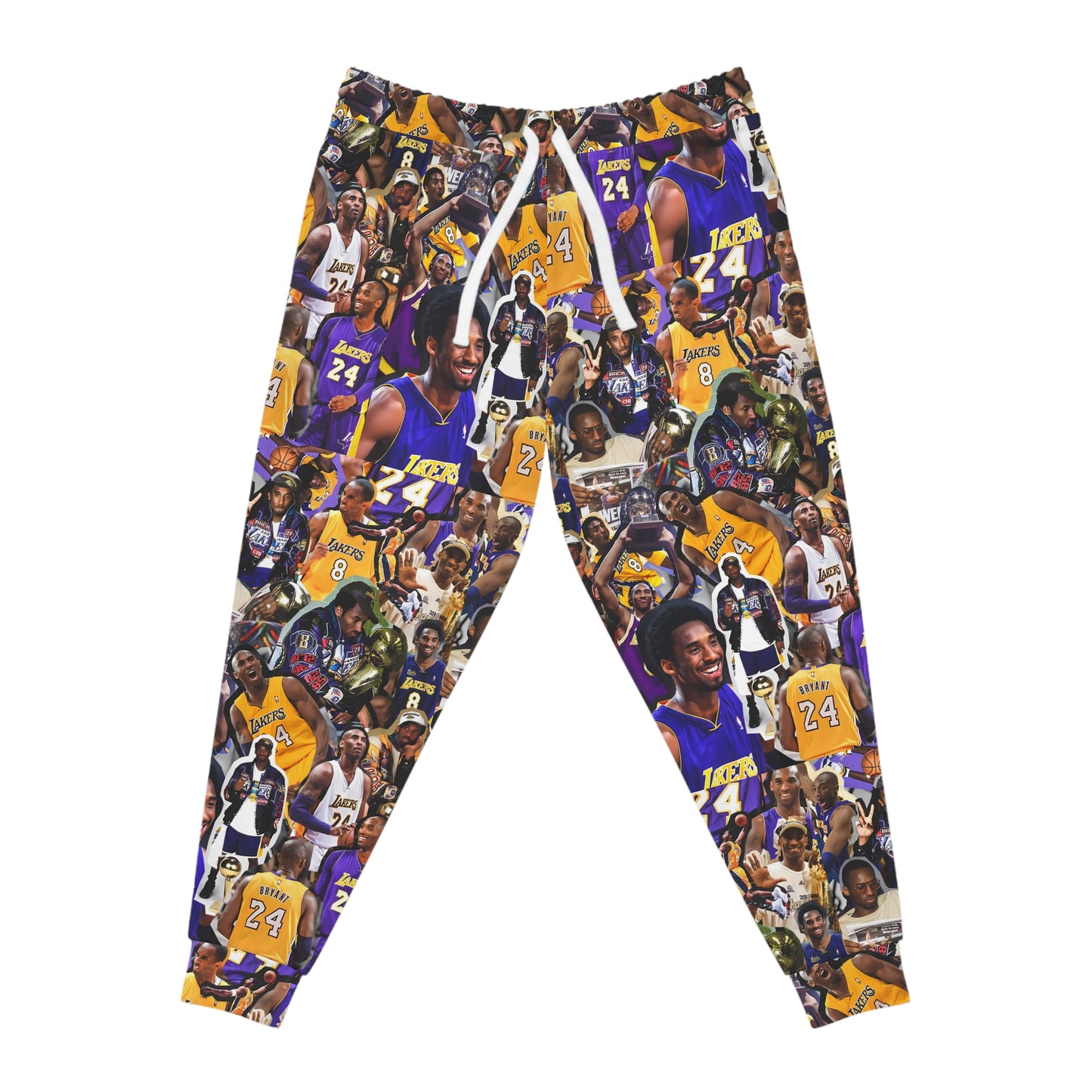 Kobe Bryant Career Moments Photo Collage Athletic Joggers