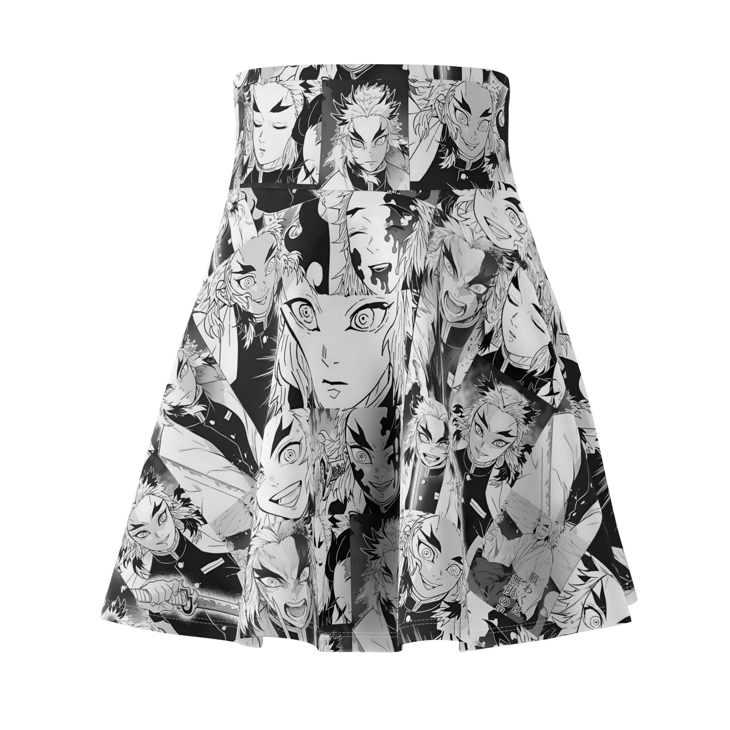 Demon Slayer Kyojuro Rengoku Collage Women's Skater Skirt