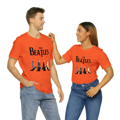 The Beatles Abbey Road Santas Unisex Jersey Short Sleeve Tee Shirt