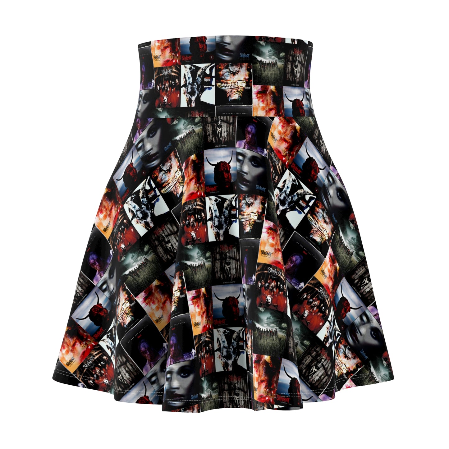 Slipknot Album Art Collage Women's Skater Skirt