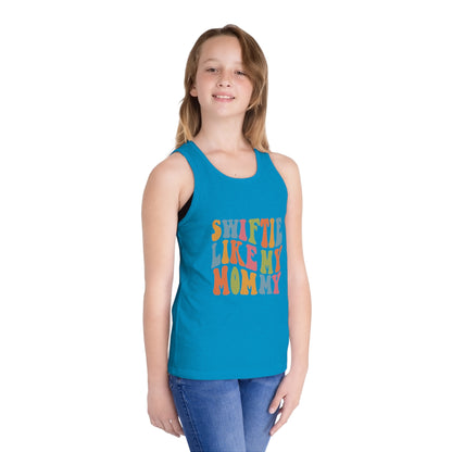 Taylor Swift Swiftie Like My Mommy Kid's Jersey Tank Top