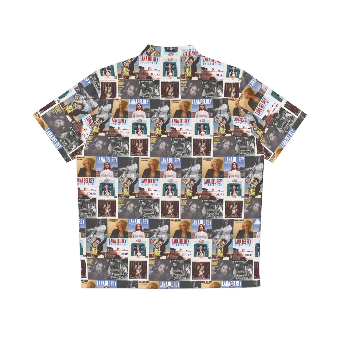 Lana Del Rey Album Cover Collage Men's Hawaiian Shirt