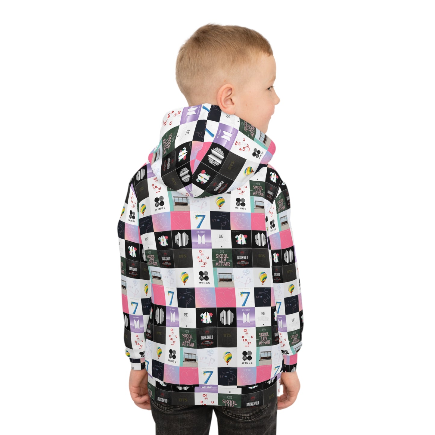 BTS Album Cover Art Collage Kid's Hoodie