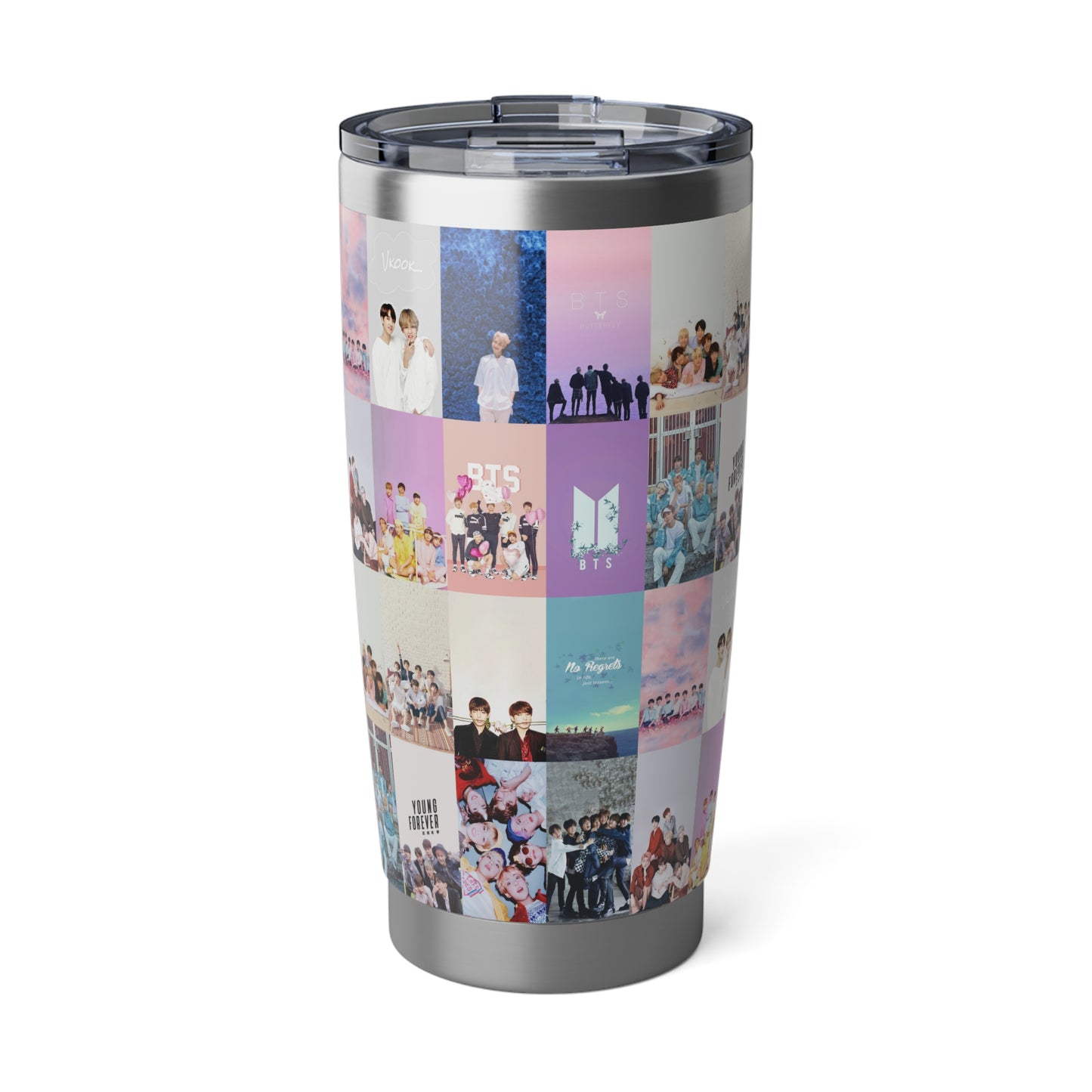 BTS Pastel Aesthetic Collage Vagabond 20oz Tumbler