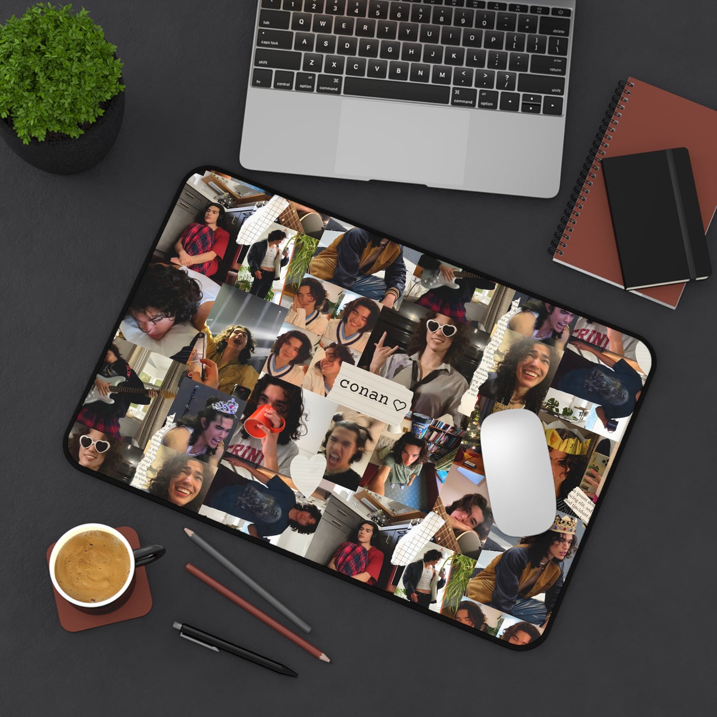 Conan Grey Being Cute Photo Collage Desk Mat