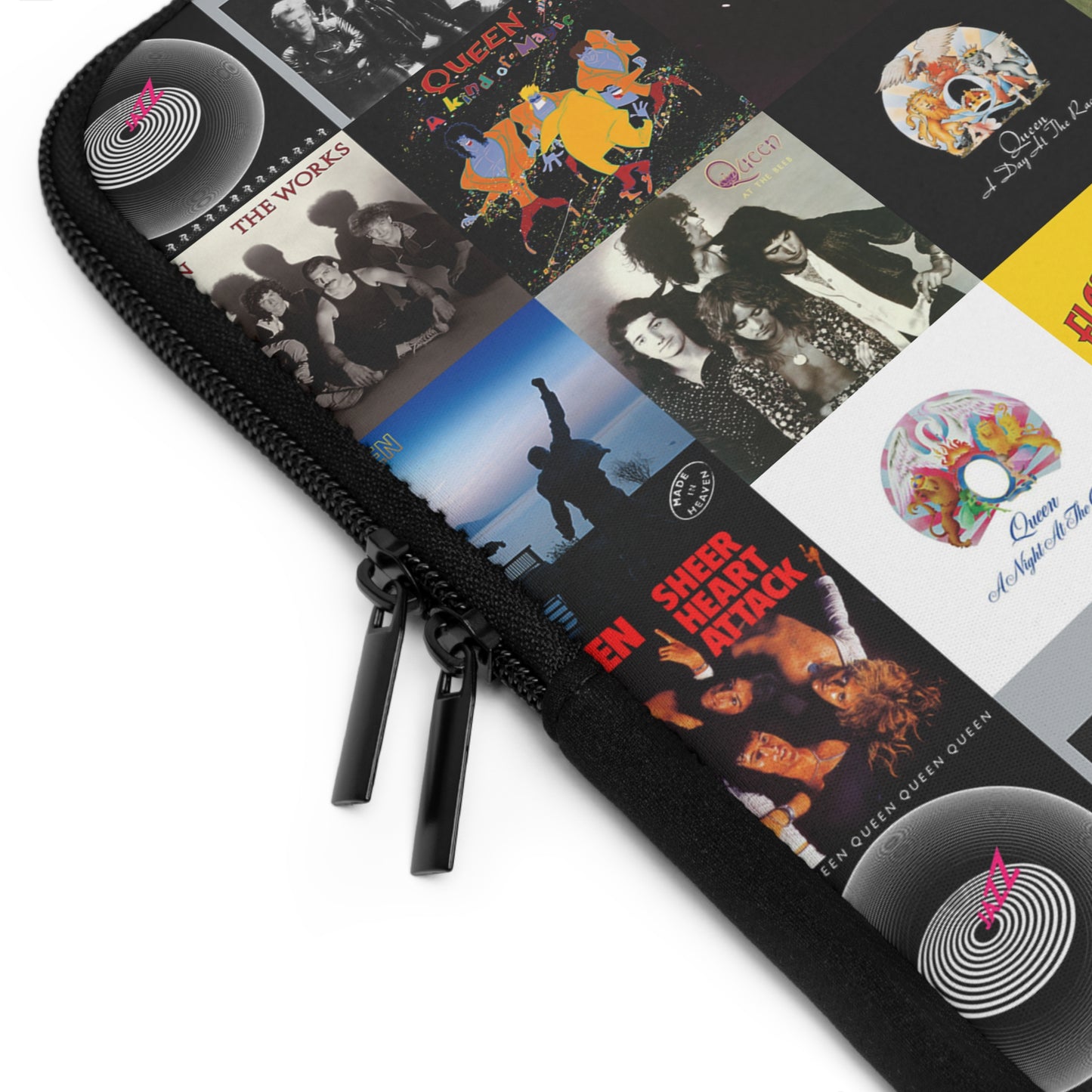 Queen Album Cover Collage Laptop Sleeve