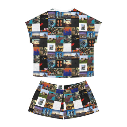 Pink Floyd Album Cover Collage Women's Short Pajama Set