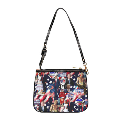 Donald Trump 2024 MAGA Montage Small Shoulder Bag