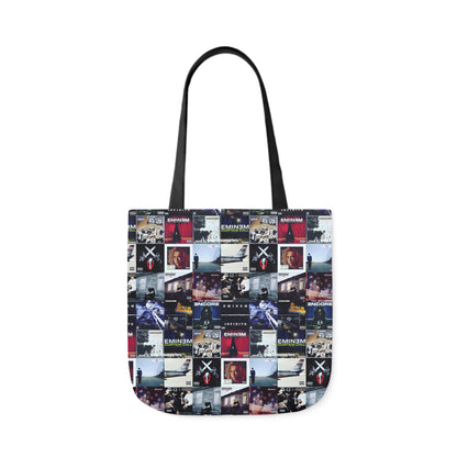 Eminem Album Art Cover Collage Polyester Canvas Tote Bag