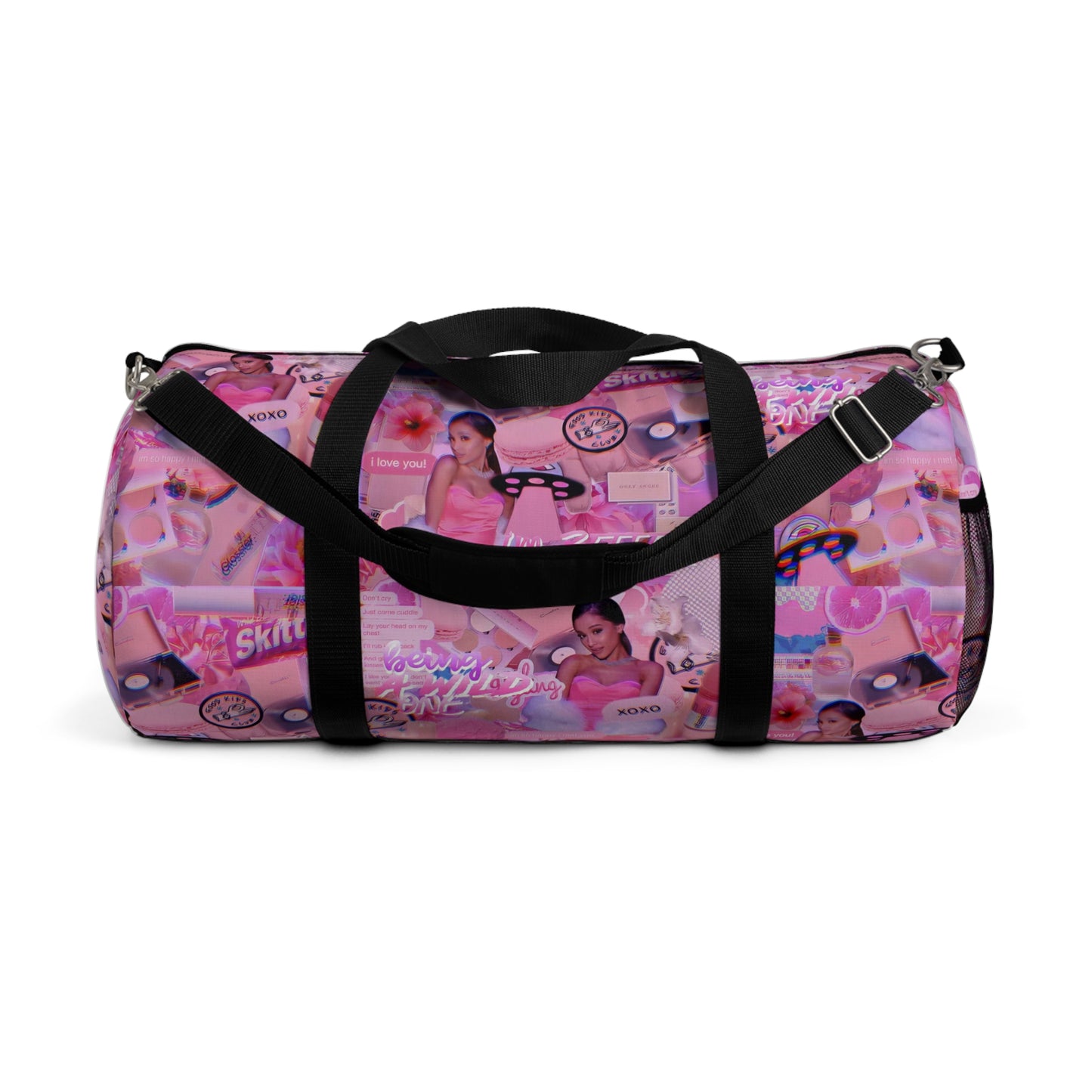 Ariana Grande Purple Vibes Collage Duffel Bag