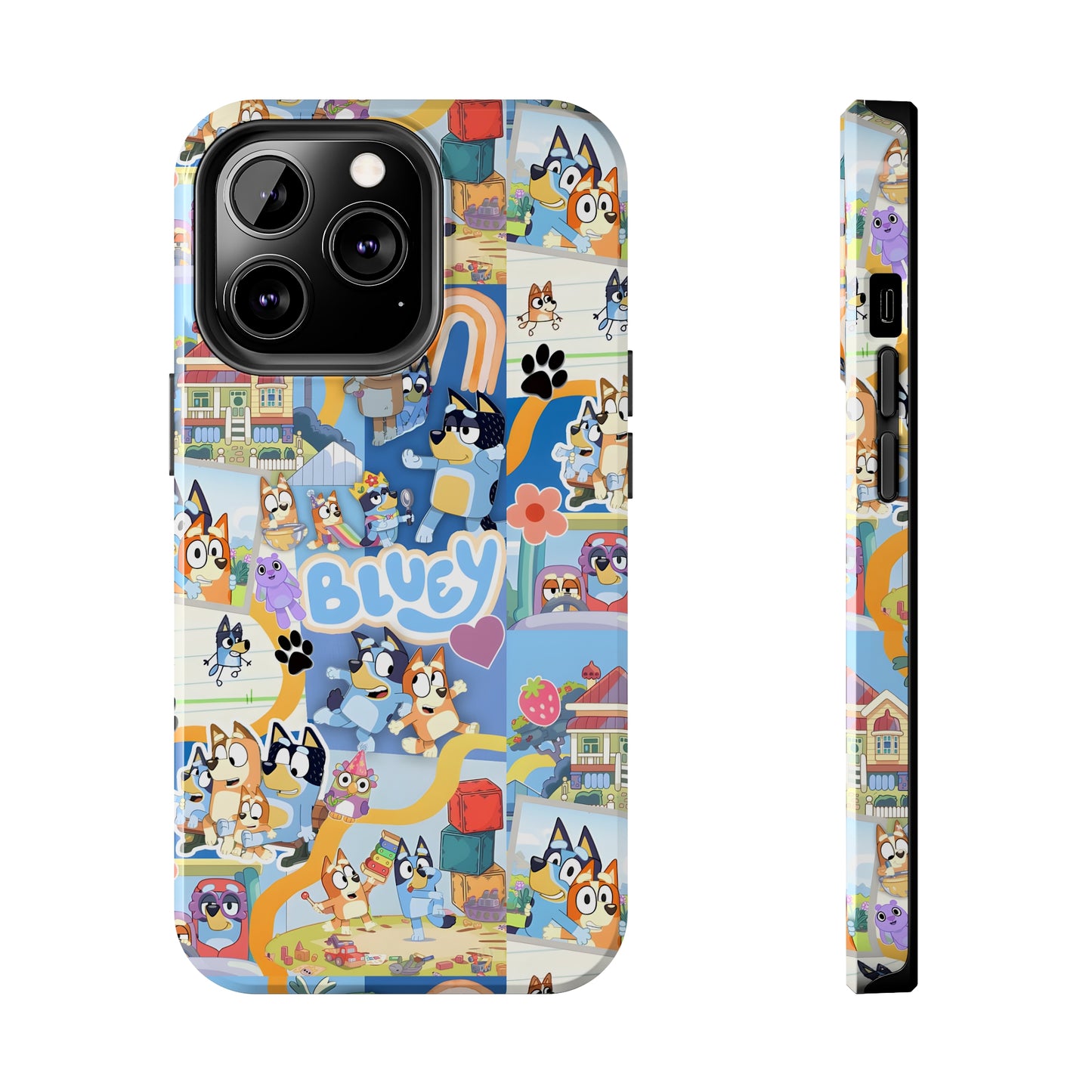 Bluey Playtime Collage Tough Phone Cases