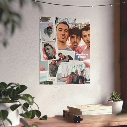 Jonas Brothers Happiness Begins Collage Matte Poster