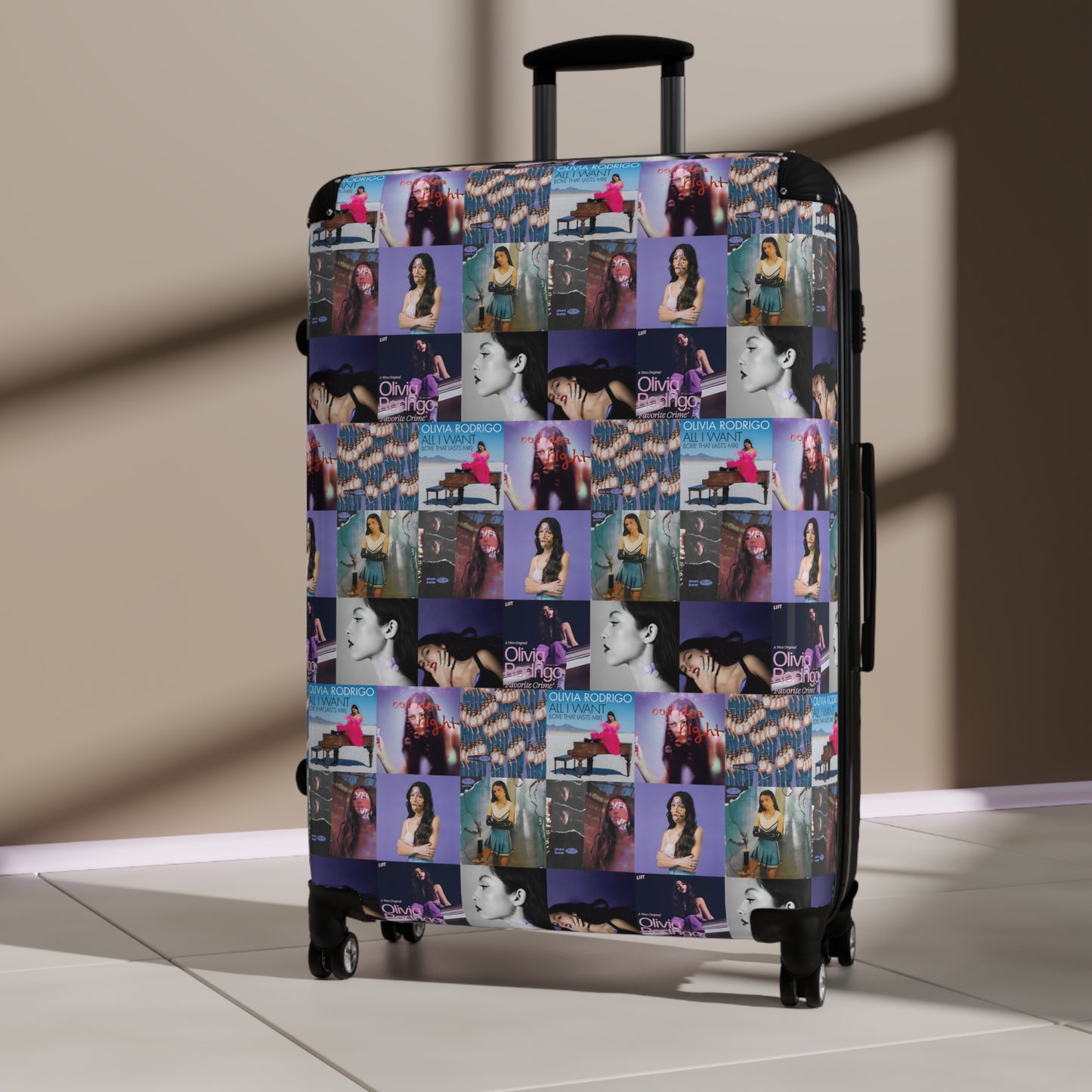 Olivia Rodrigo Album Cover Art Collage Suitcase