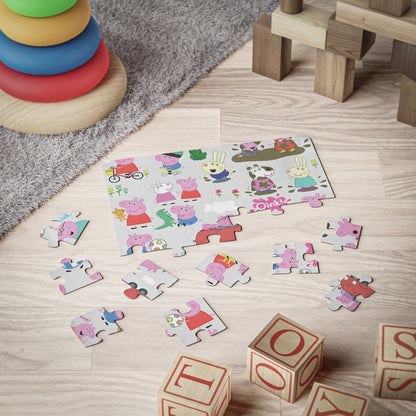 Peppa Pig Oink Oink Collage Kids' Puzzle, 30-Piece