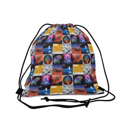 Muse Album Cover Collage Outdoor Drawstring Bag