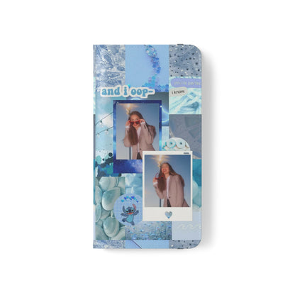 Olivia Rodrigo Light Blue Aesthetic Collage Phone Flip Case