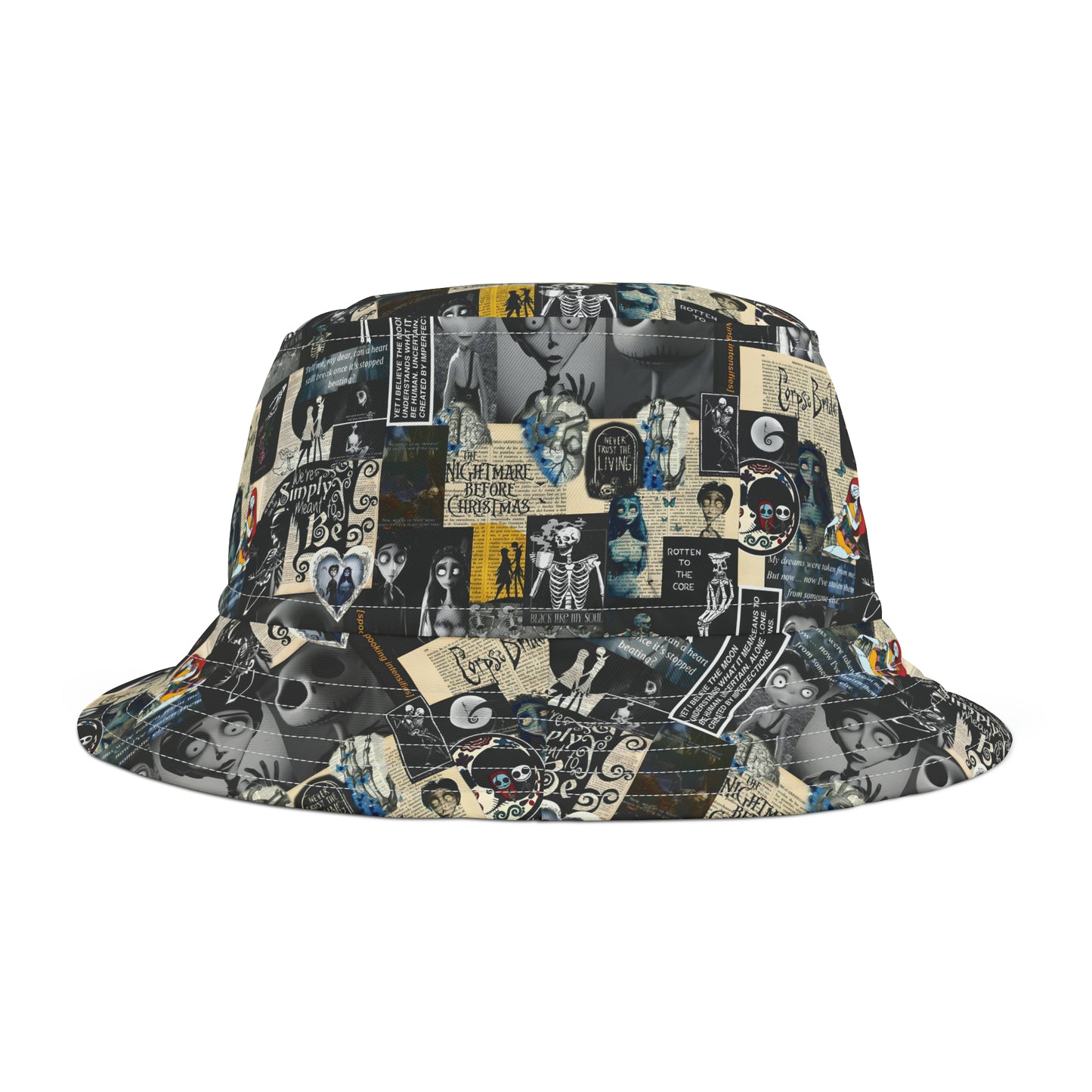 The Nightmare Before Christmas Rotten To The Core Collage Bucket Hat