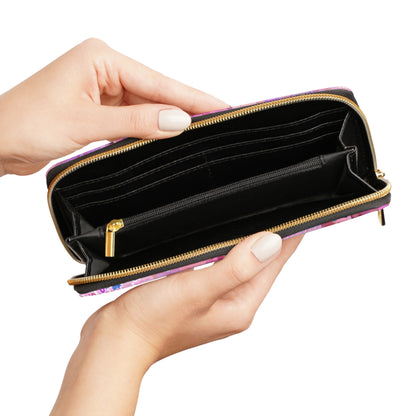 Ariana Grande Purple Vibes Collage Zipper Wallet