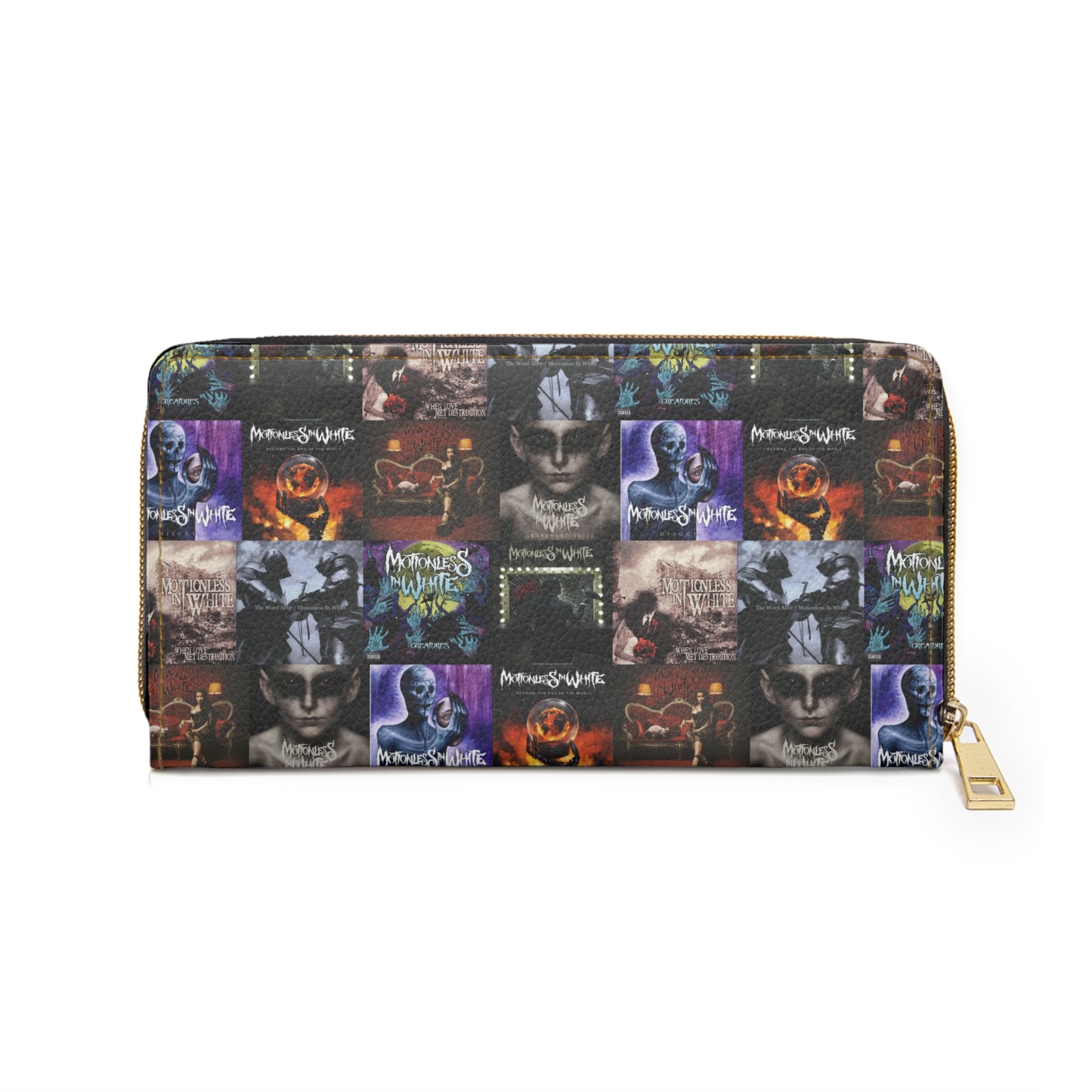 Motionless In White Album Cover Collage Zipper Wallet