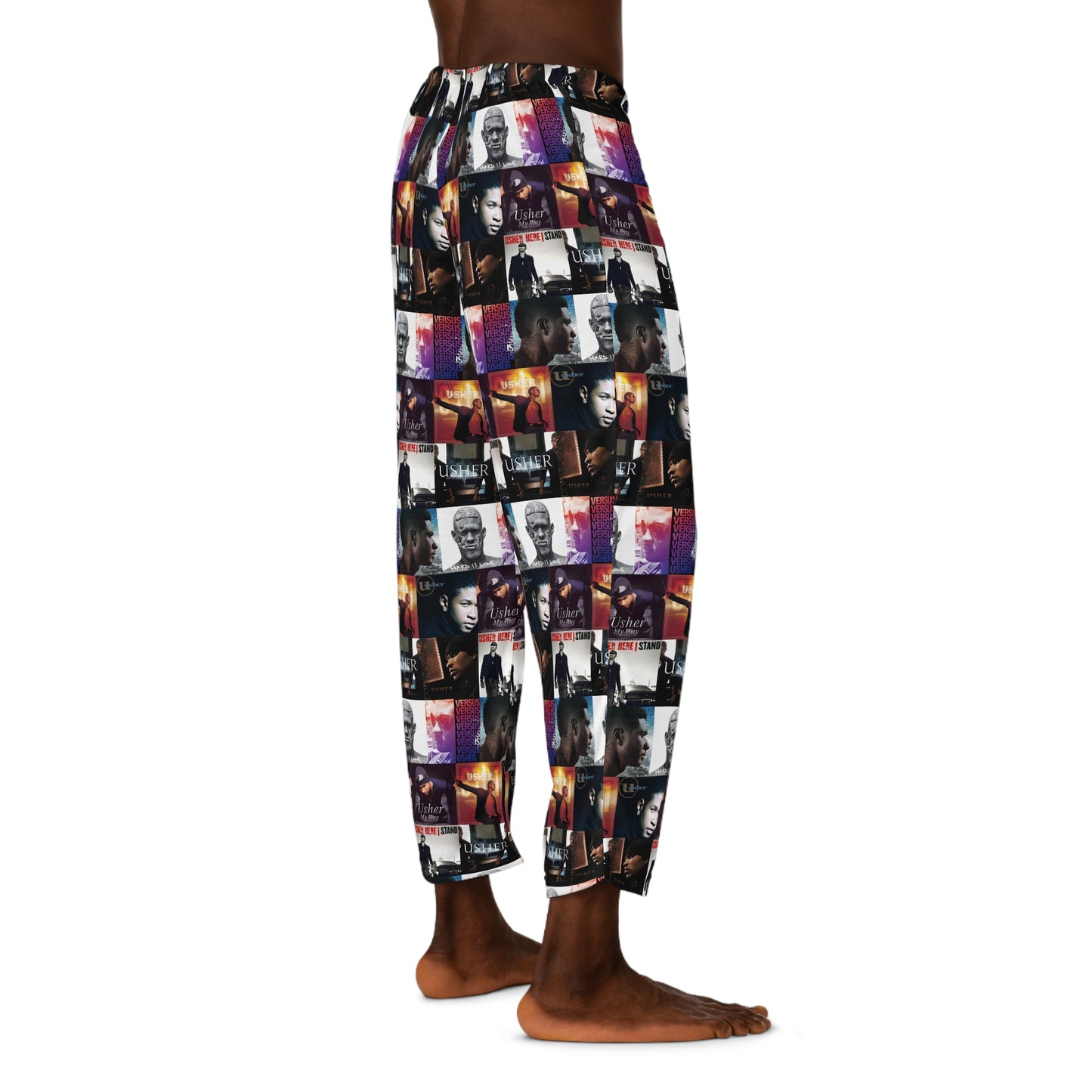 Usher Album Cover Art Mosaic Men's Pajama Pants