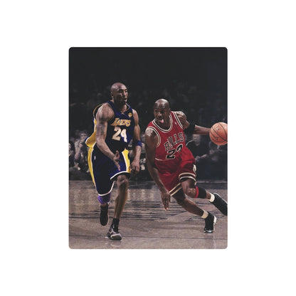 Michael Jordan Driving Against Kobe Bryant Metal Art Sign