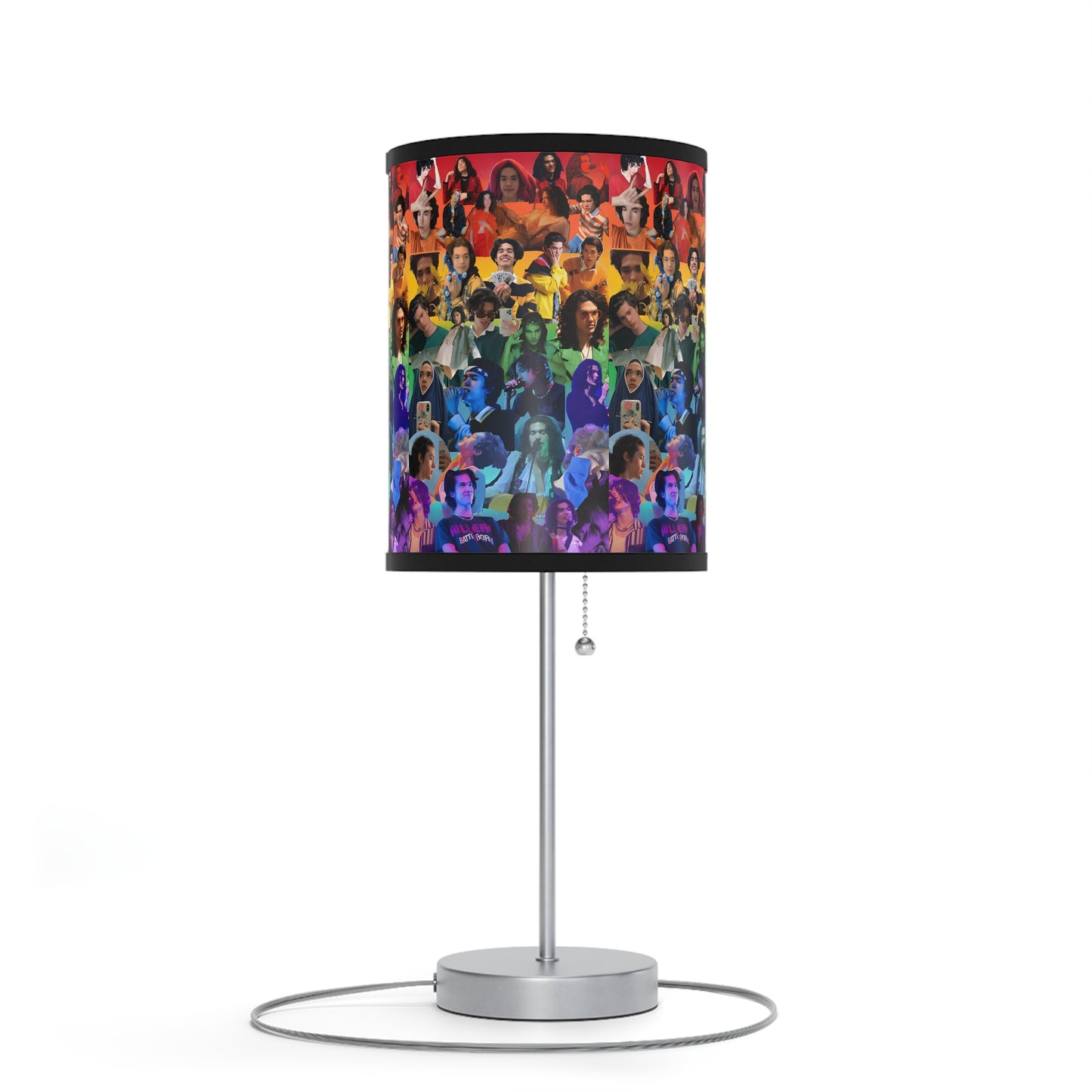 Conan Grey Rainbow Photo Collage Lamp on a Stand