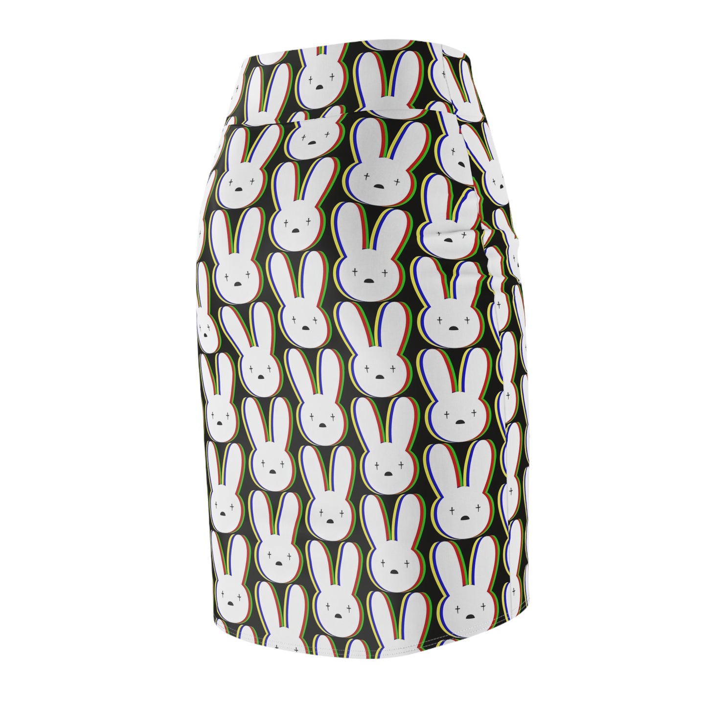 Bad Bunny Logo Pattern Women's Pencil Skirt