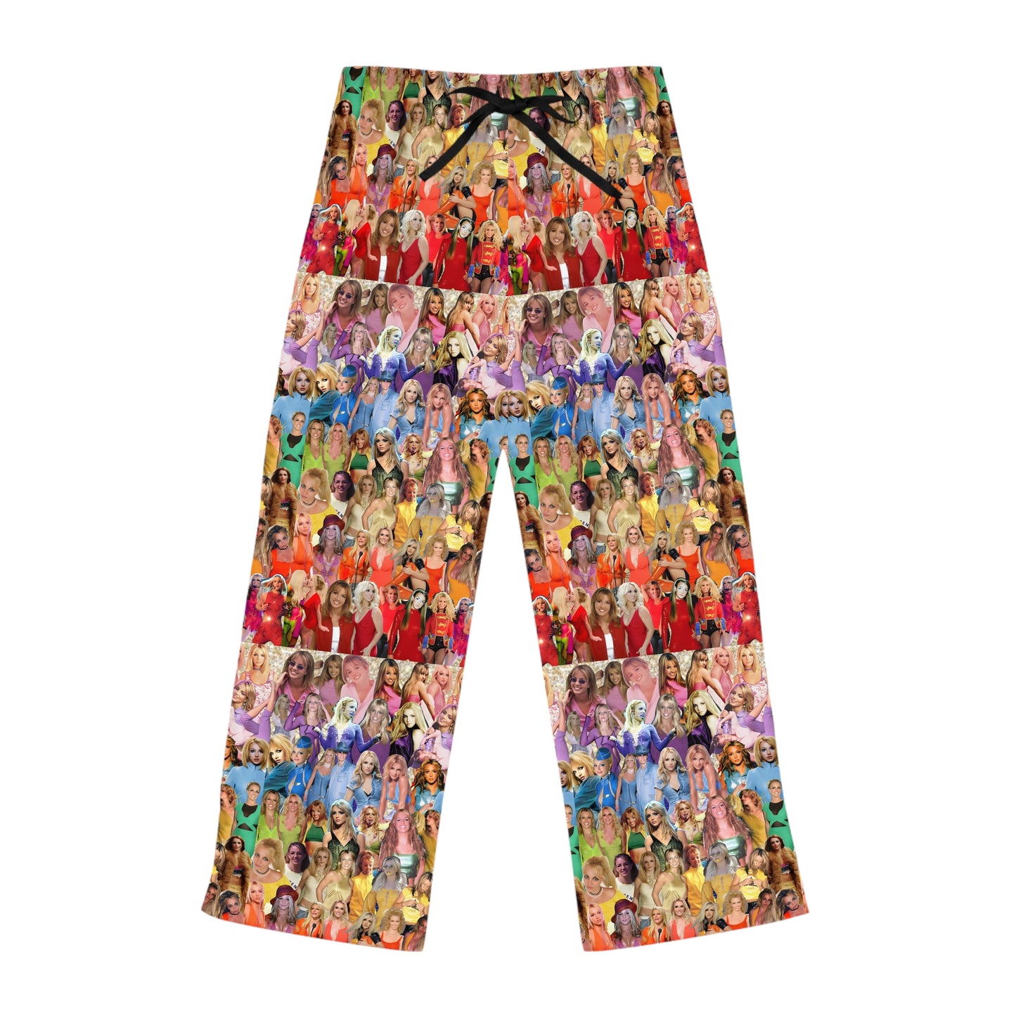 Britney Spears Rainbow Photo Collage Women's Pajama Pants