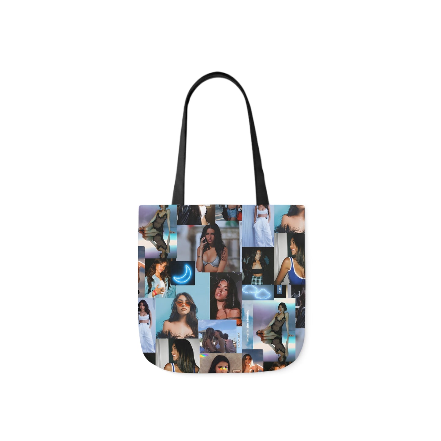 Madison Beer Mind In The Clouds Collage Polyester Canvas Tote Bag