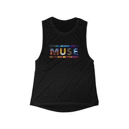 Muse Album Art Letters Women's Flowy Scoop Muscle Tank
