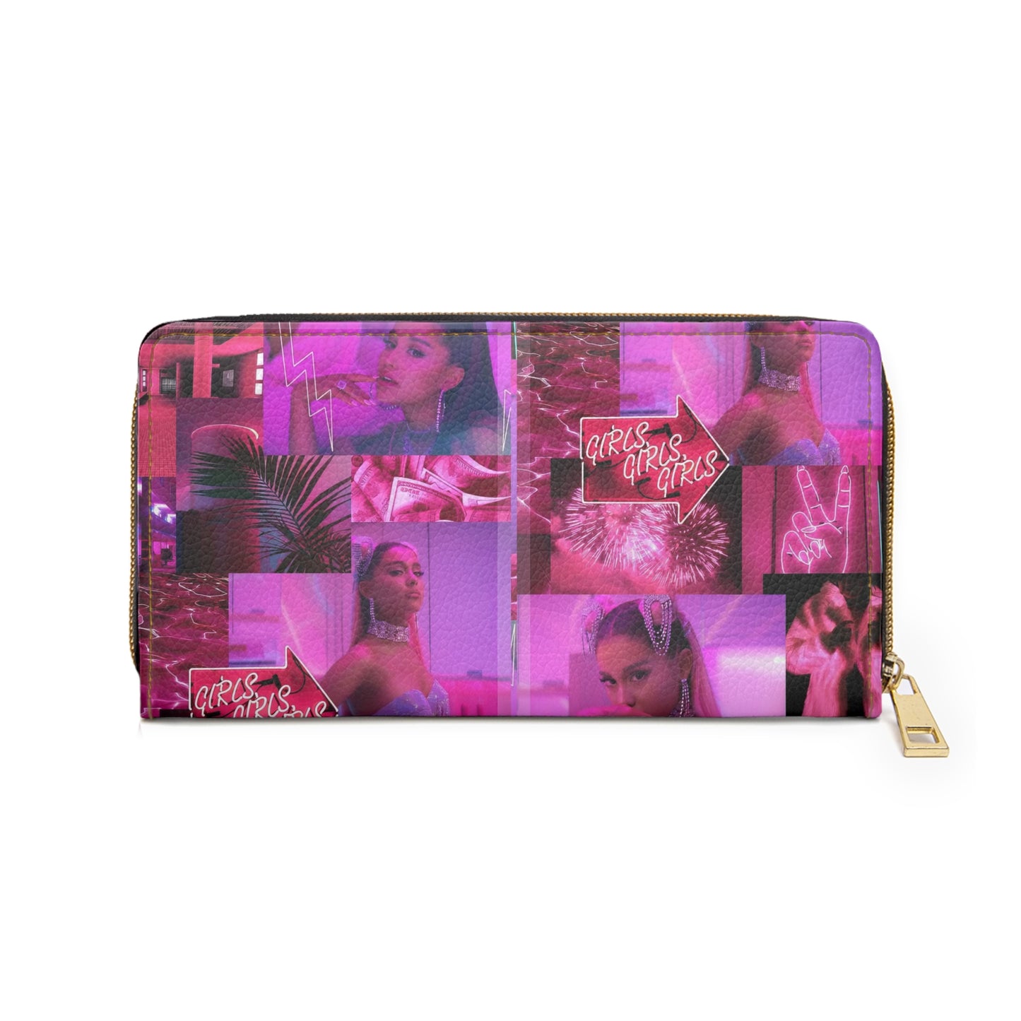 Ariana Grande 7 Rings Collage Zipper Wallet