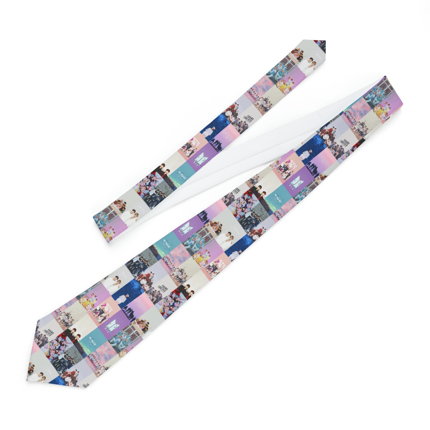 BTS Pastel Aesthetic Collage Necktie