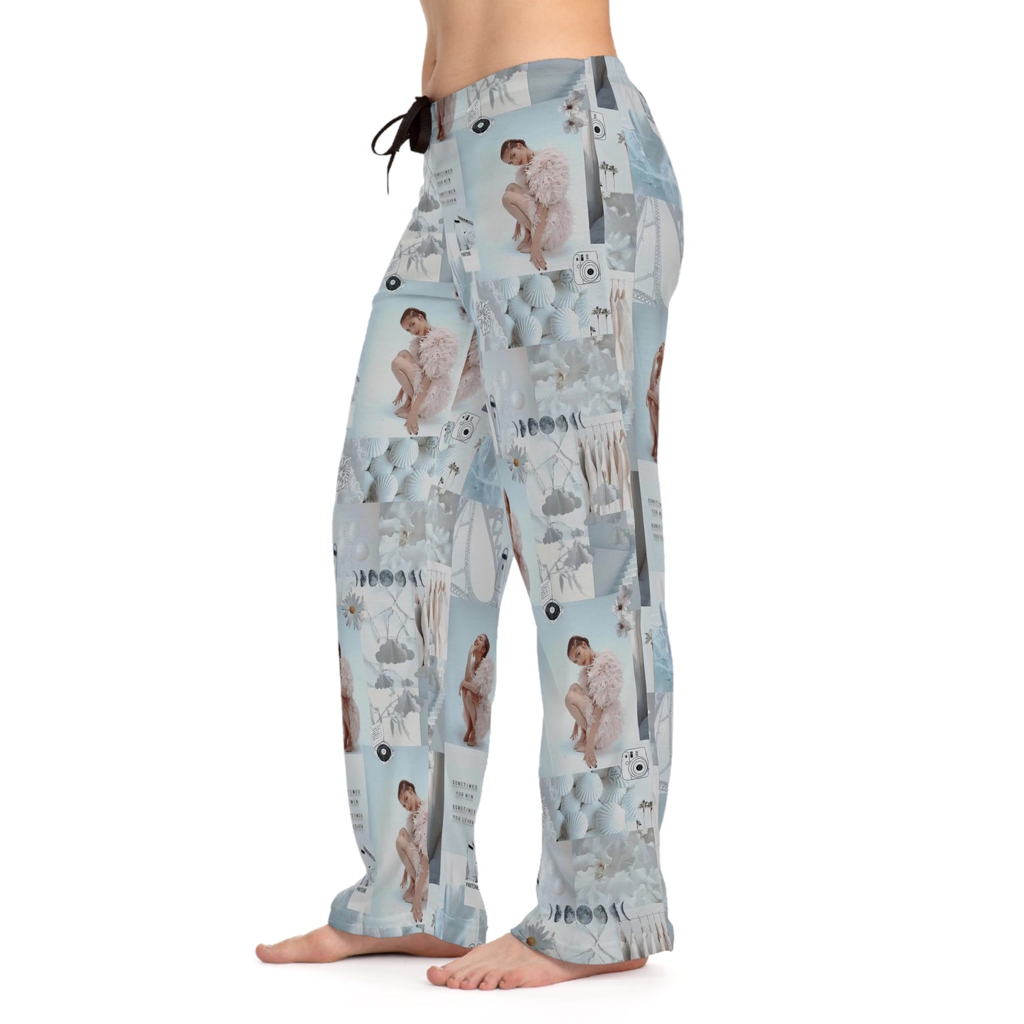 Olivia Rodrigo White Aesthetic Collage Women's Pajama Pants