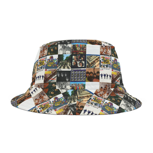 The Beatles Album Cover Collage Bucket Hat