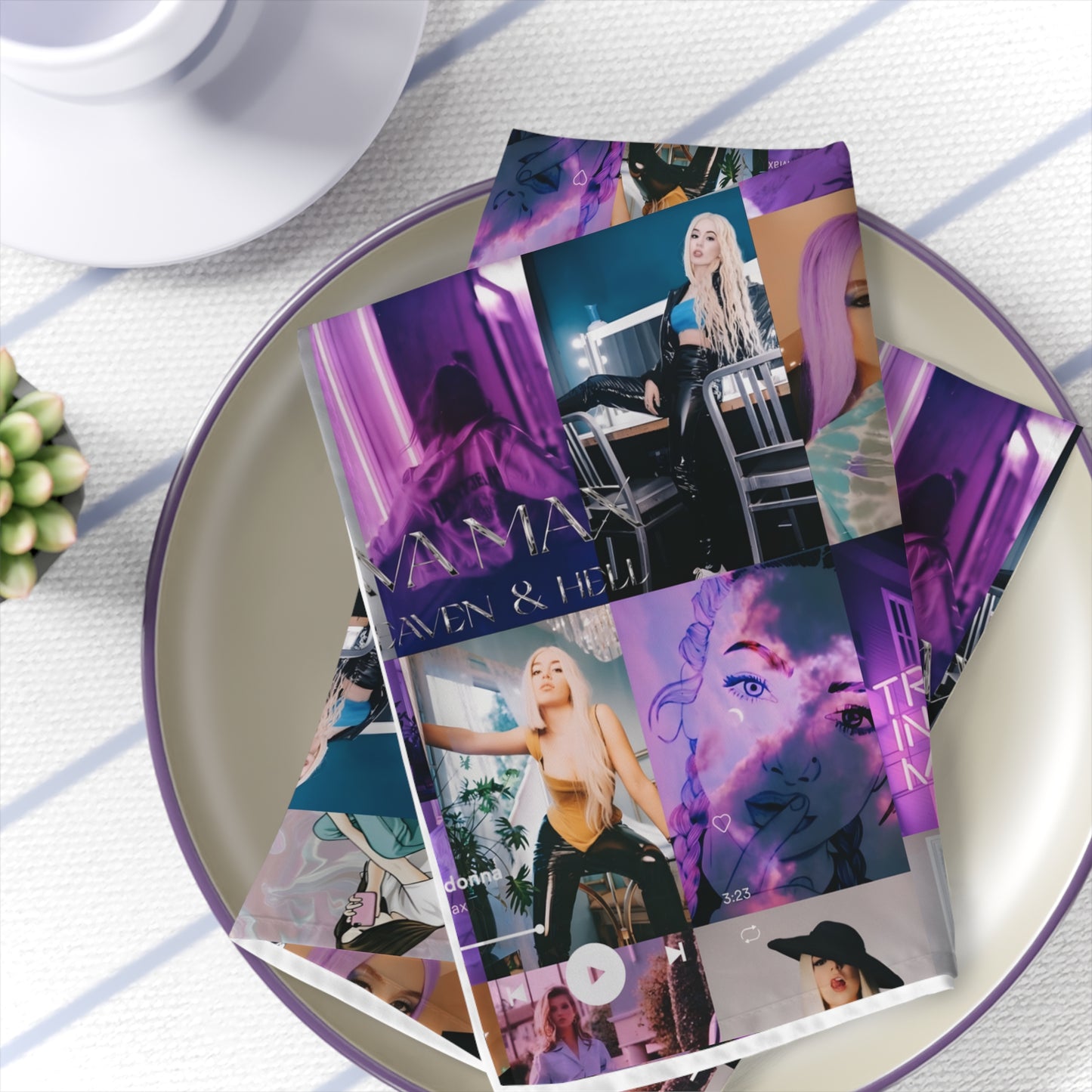 Ava Max Belladonna Photo Collage Napkins