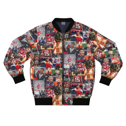 Patrick Mahomes Chiefs MVPAT Photo Collage Men's Bomber Jacket