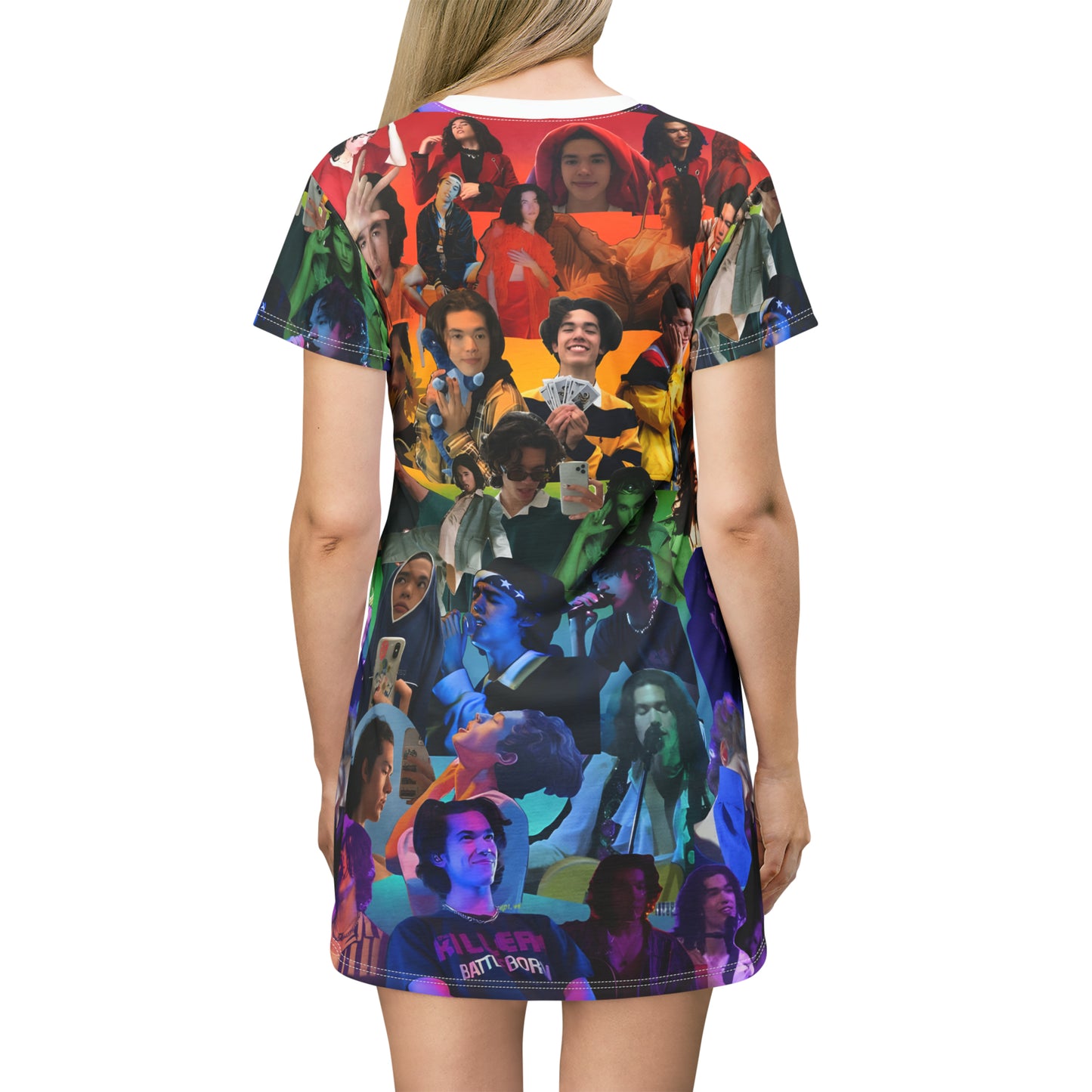 Conan Grey Rainbow Photo Collage T-Shirt Dress