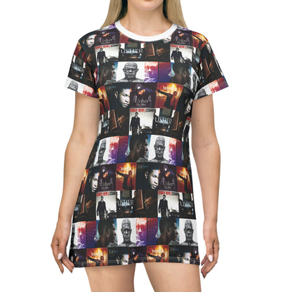 Usher Album Cover Art Mosaic T-Shirt Dress