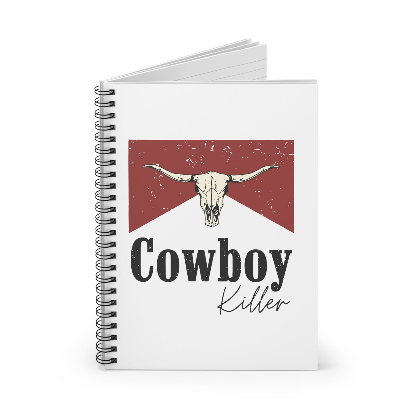 Morgan Wallen Cowboy Killer Ruled Line Spiral Notebook