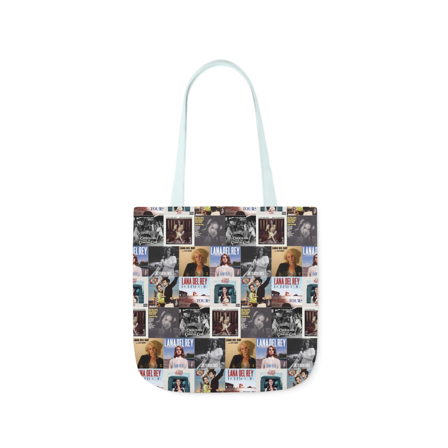 Lana Del Rey Album Cover Collage Polyester Canvas Tote Bag