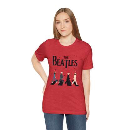 The Beatles Abbey Road Santas Unisex Jersey Short Sleeve Tee Shirt