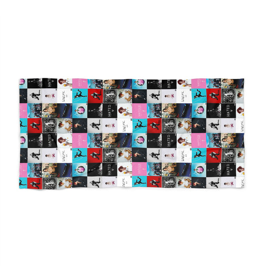 YUNGBLUD Album Cover Art Collage Beach Towel