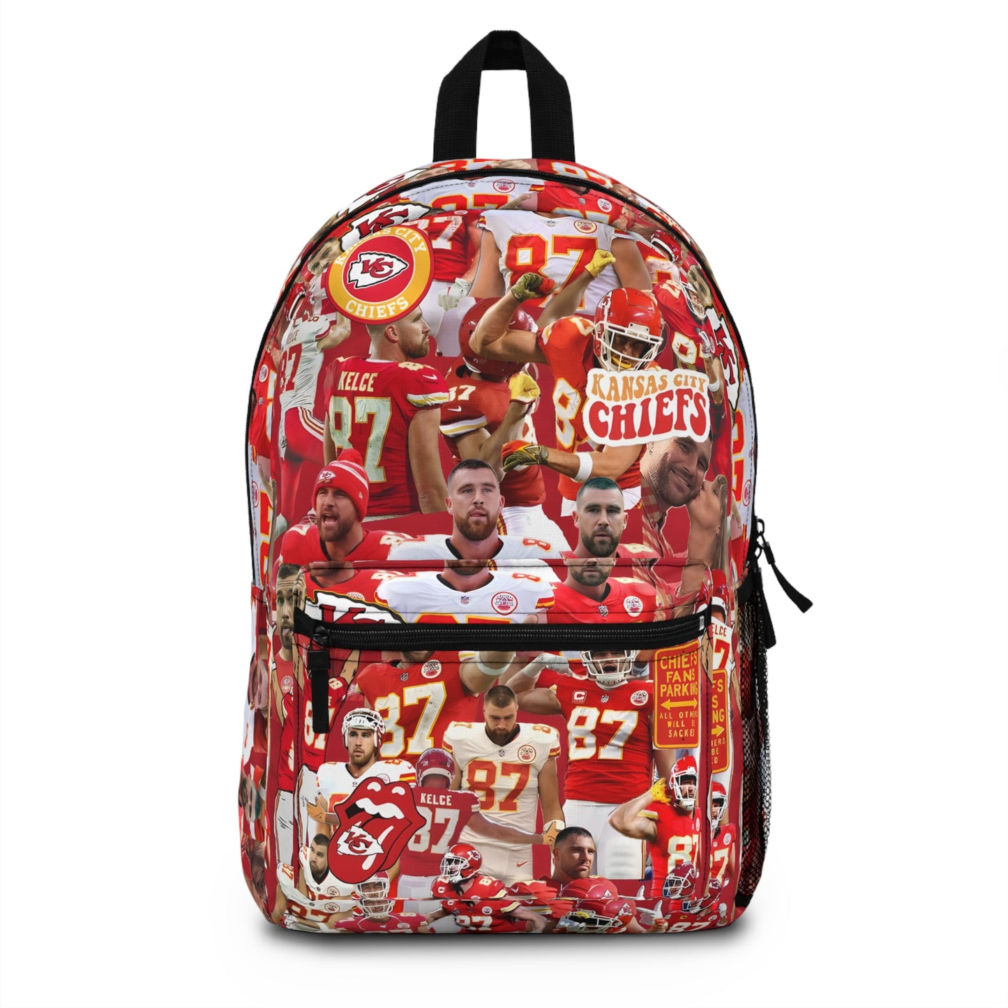 Travis Kelce Chiefs Red Collage Backpack