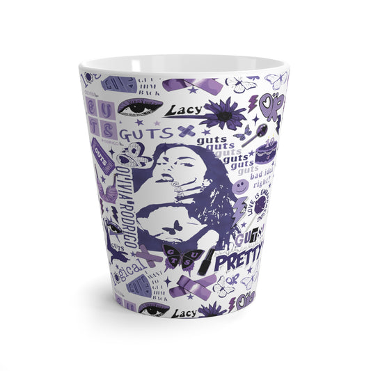 Olivia Rodrigo Guts Tour Collage Latte Mug